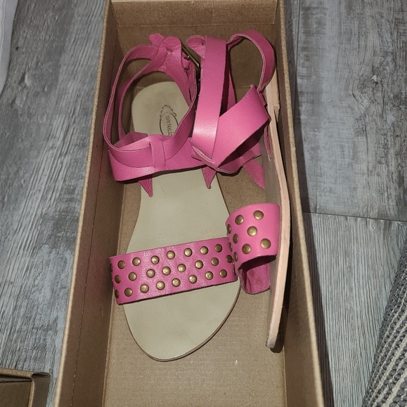 Joyfolie Girls Silvie Leather Sandals Size 4 Youth - Picture 5 of 7